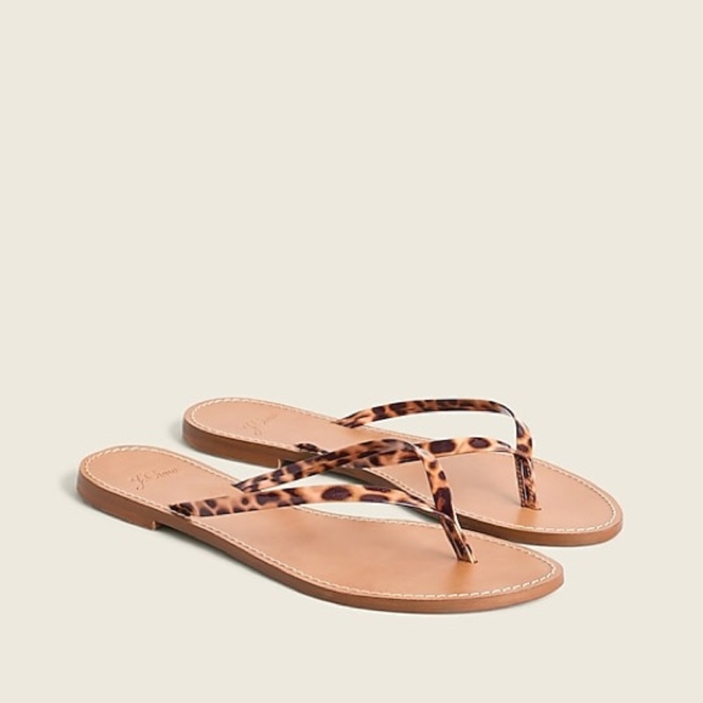 J.Crew Capri sandals with faux-tortoise strap